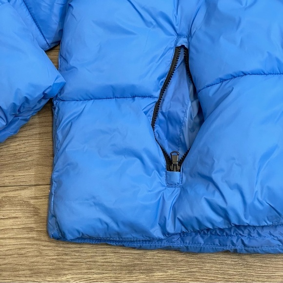Old Navy Blue Short Cropped Water & Frost Resistant Winter Puffer Jacket - Picture 7 of 15